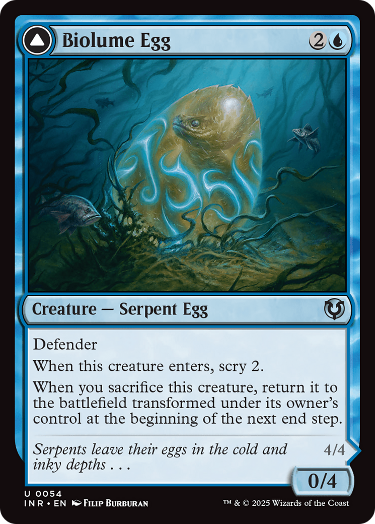 Biolume Egg // Biolume Serpent (INR-054) - Innistrad Remastered Foil