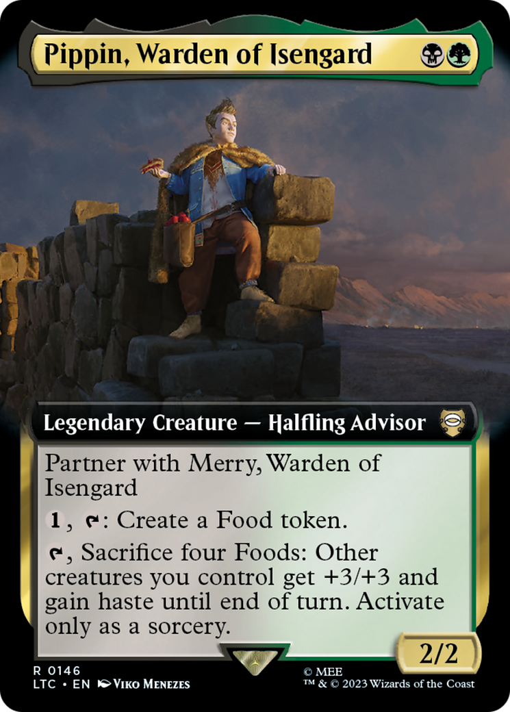 Pippin, Warden of Isengard (Extended Art) (LTC-146) - Tales of Middle-earth Commander: (Extended Art)