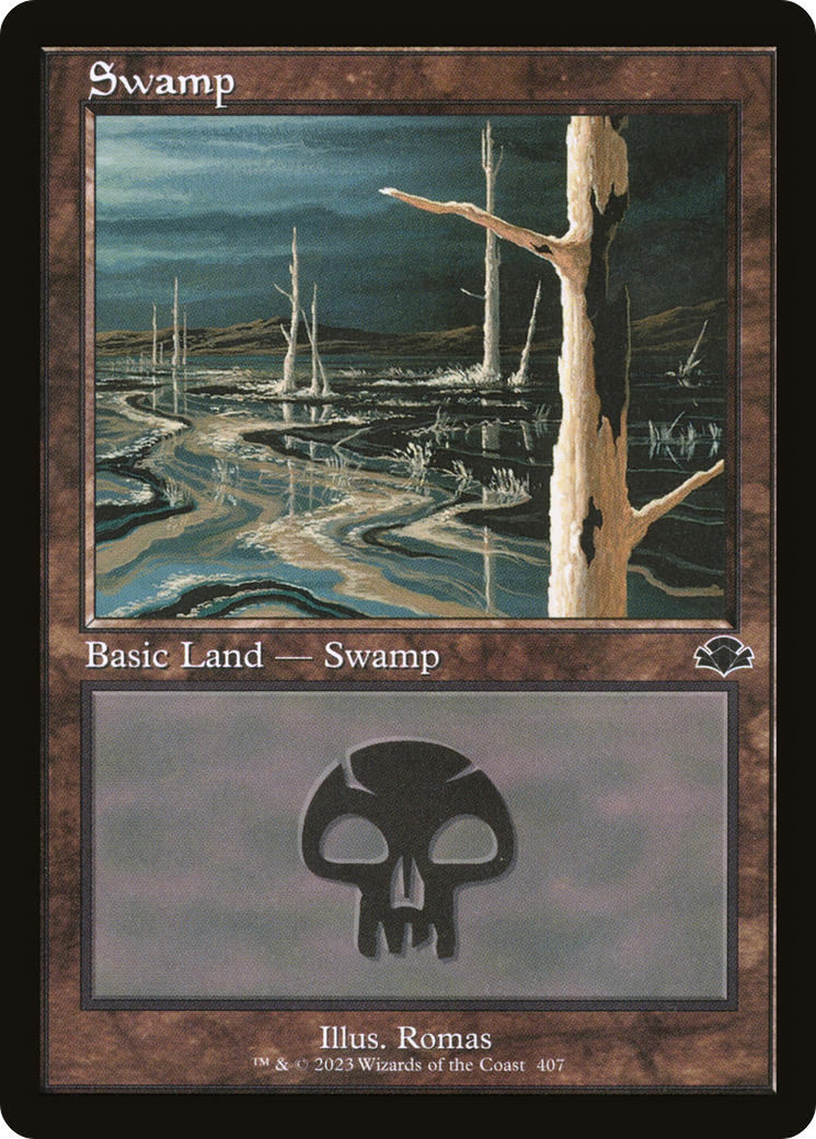 Swamp (407) (Retro Frame) (DMR-407) - Dominaria Remastered Foil
