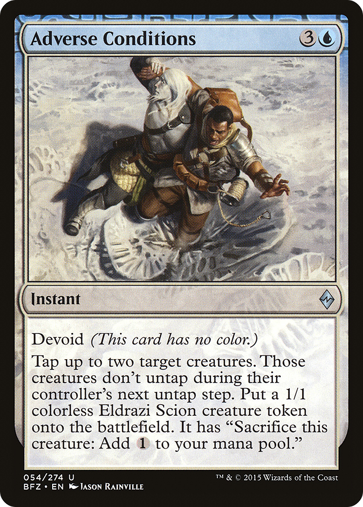 Adverse Conditions (BFZ-054) - Battle for Zendikar: (devoid) Foil