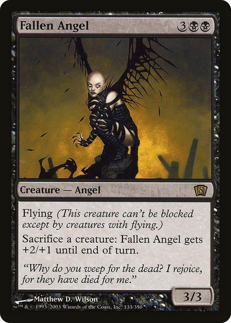 Fallen Angel (8ED-133★) - Eighth Edition Foil