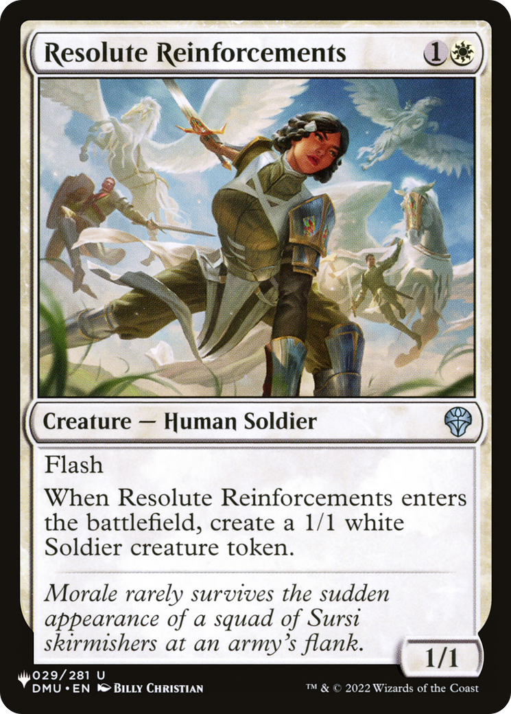 Resolute Reinforcements (LIST-DMU-29) - The List