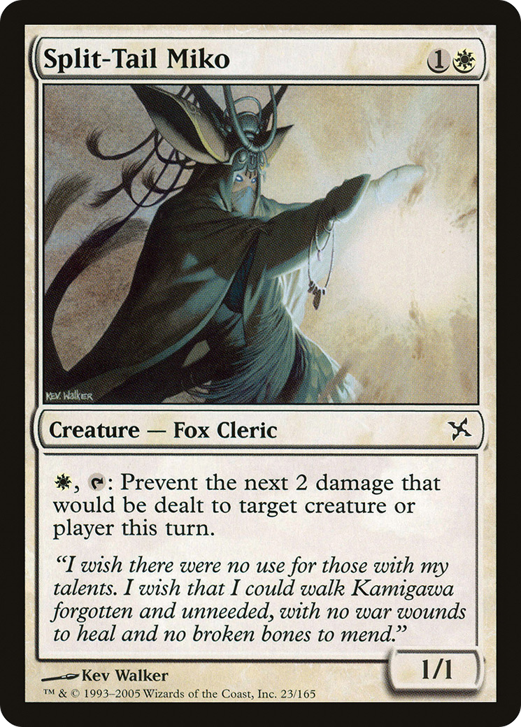 Split-Tail Miko (BOK-023) - Betrayers of Kamigawa Foil