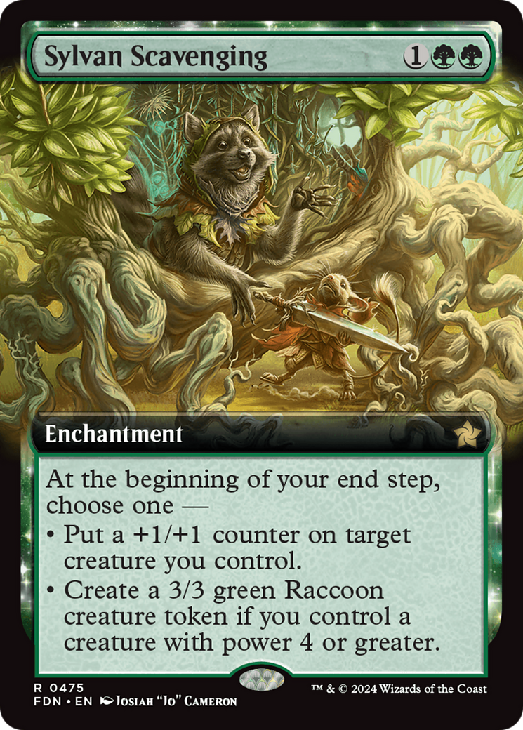 Sylvan Scavenging (FDN-475) - Foundations: (enchantment, Extended Art)
