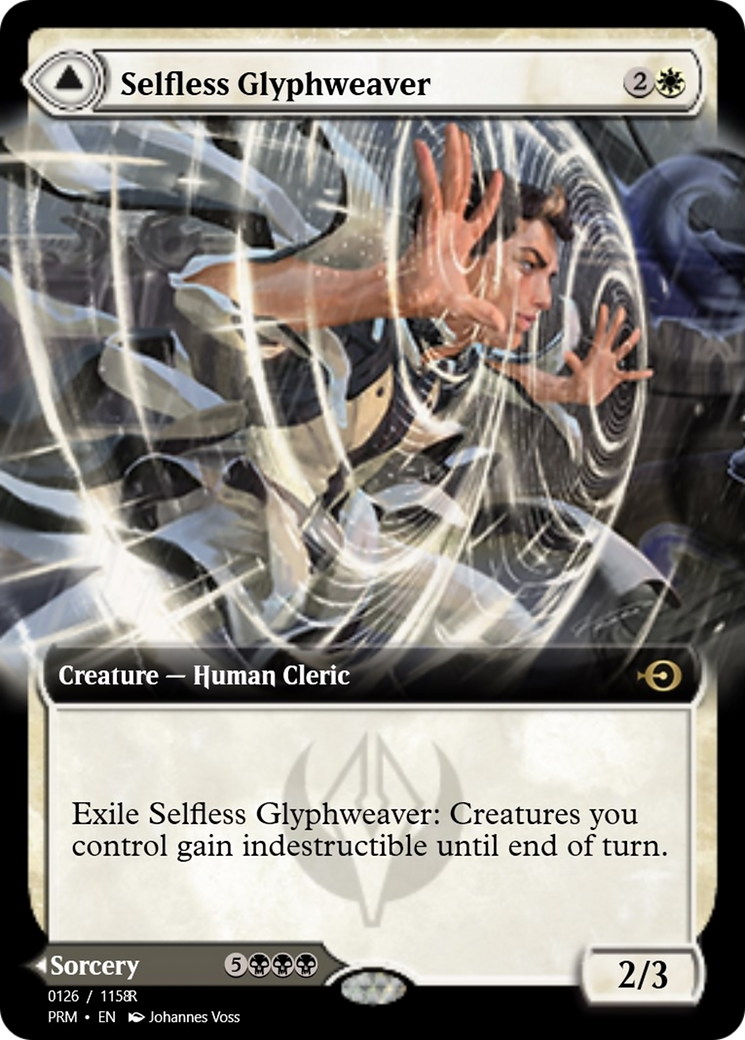 Selfless Glyphweaver // Deadly Vanity (PRM-90224) - Magic Online Promos