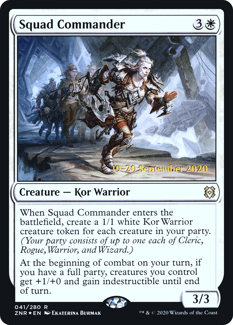 Squad Commander (PRE-41S) - Zendikar Rising Promos Foil