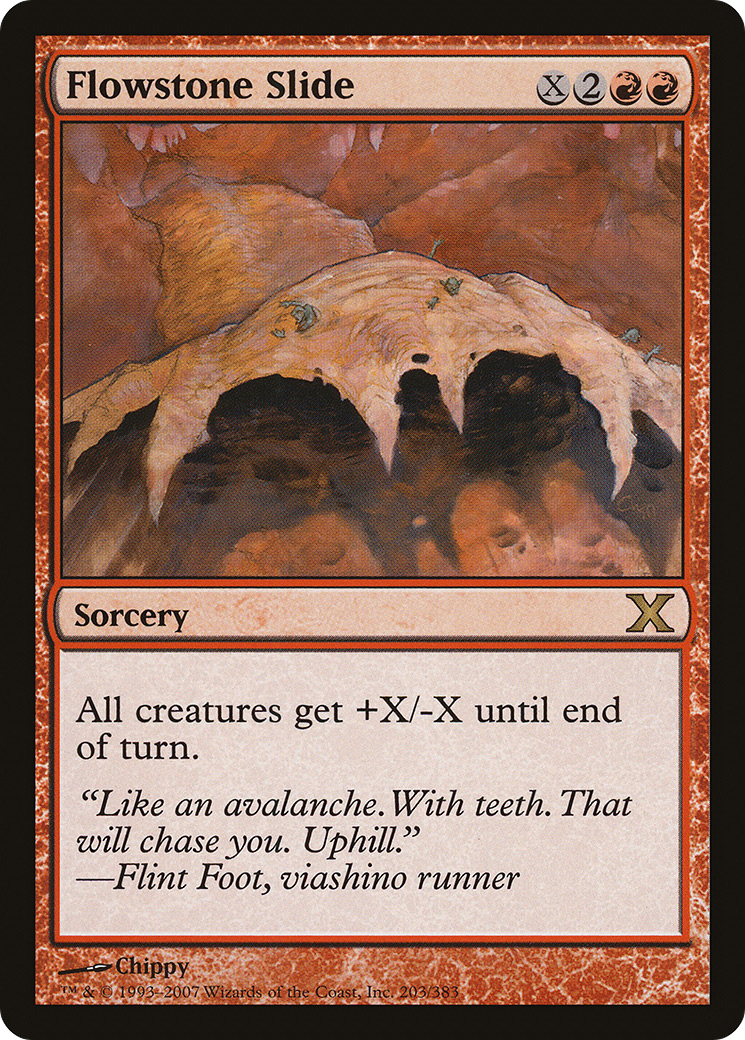 Flowstone Slide (10E-203) - Tenth Edition Foil