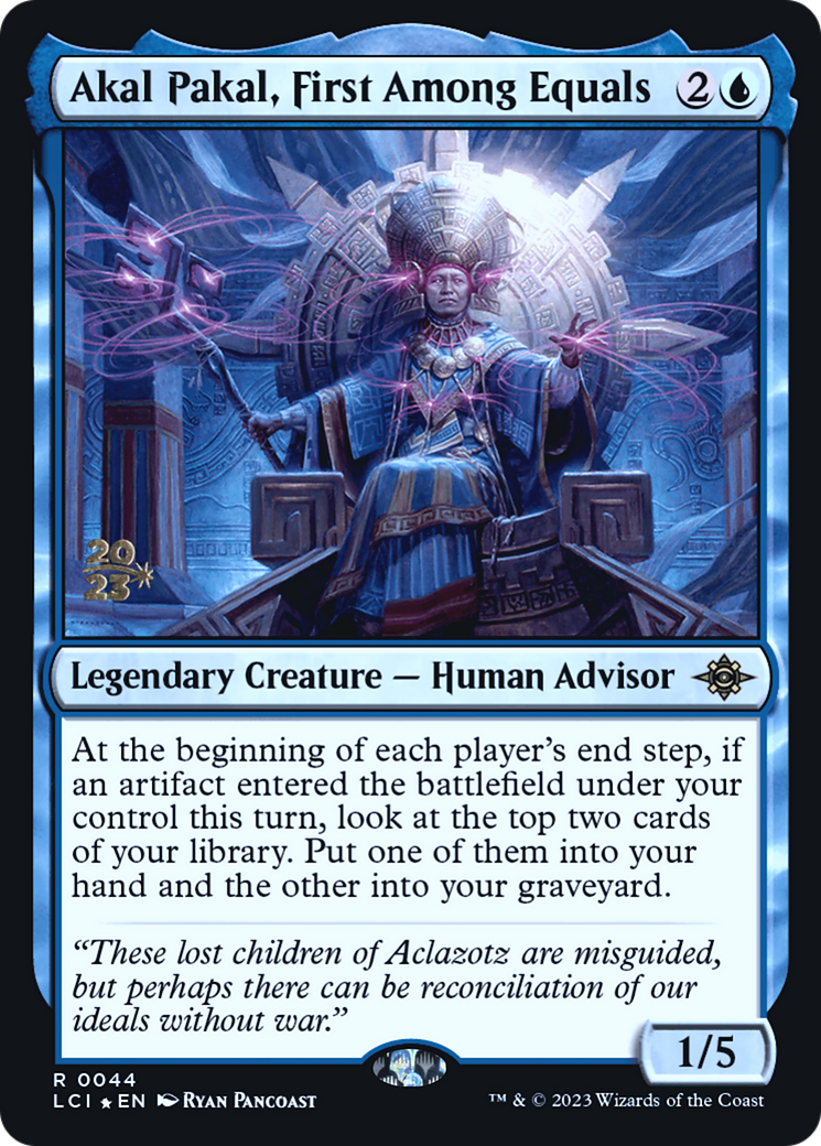 Akal Pakal, First Among Equals (PRE-44S) - The Lost Caverns of Ixalan Promos Foil