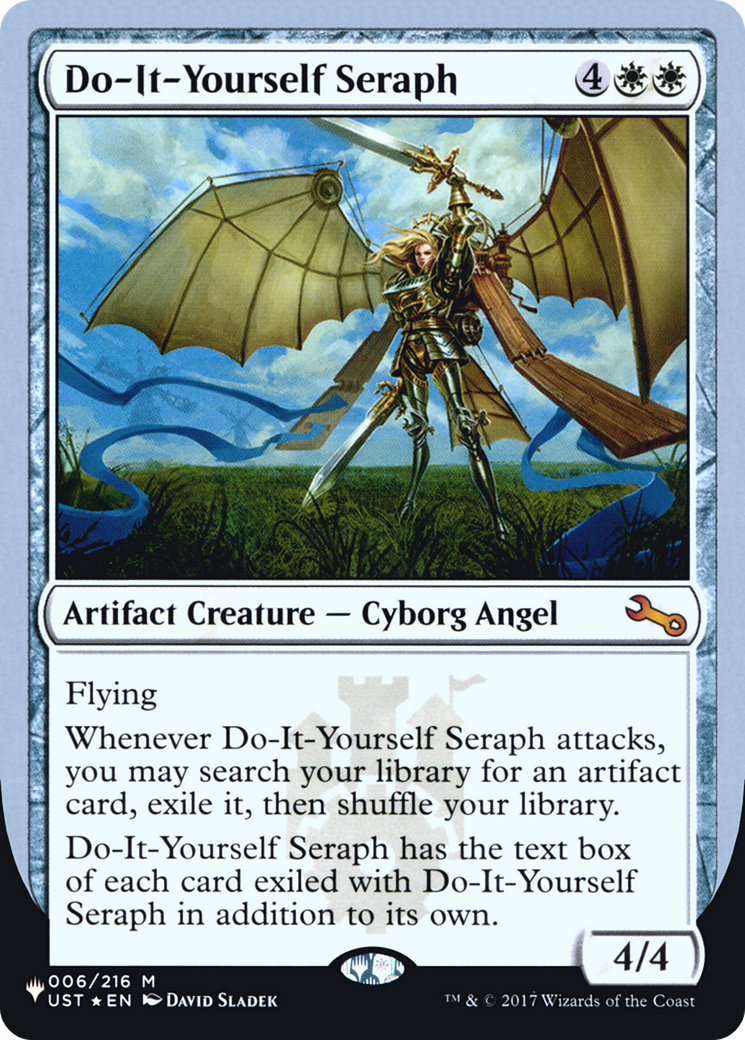 Do-It-Yourself Seraph (LIST-002) - The List (Unfinity Foil Edition) Foil