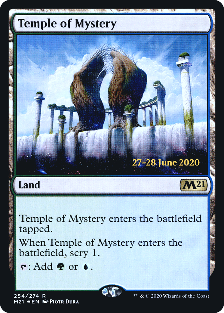 Temple of Mystery (M21) (PRE-254S) - Core Set 2021 Promos Foil