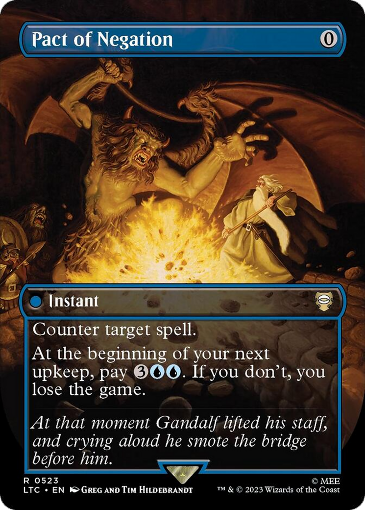 Pact of Negation (Borderless) (LTC-523) - Tales of Middle-earth Commander (Borderless)