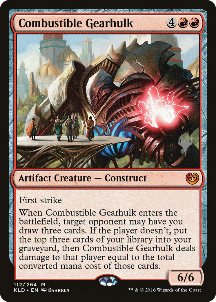 Combustible Gearhulk (PPTHB-112P) - Kaladesh Promos