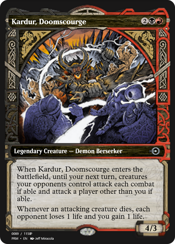 Kardur, Doomscourge (PRM-88378) - Magic Online Promos Foil