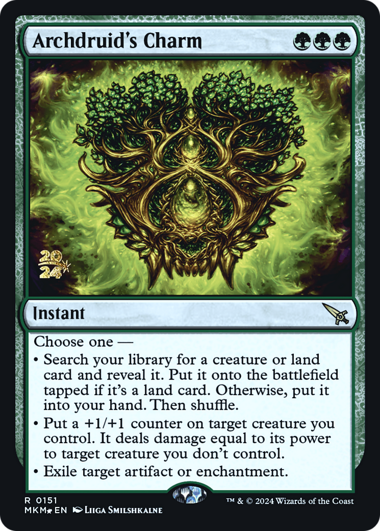 Archdruid's Charm (PRE-151S) - Murders at Karlov Manor Promos Foil
