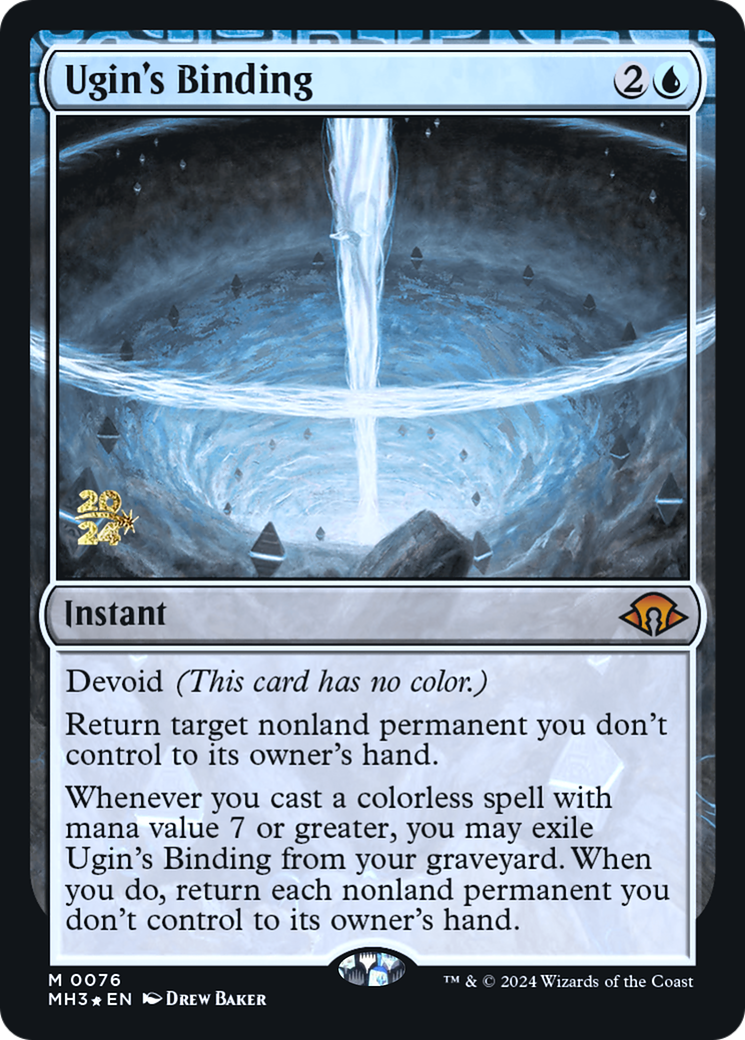 Ugin's Binding (PRE-76S) - Modern Horizons 3 Promos: (devoid) Foil