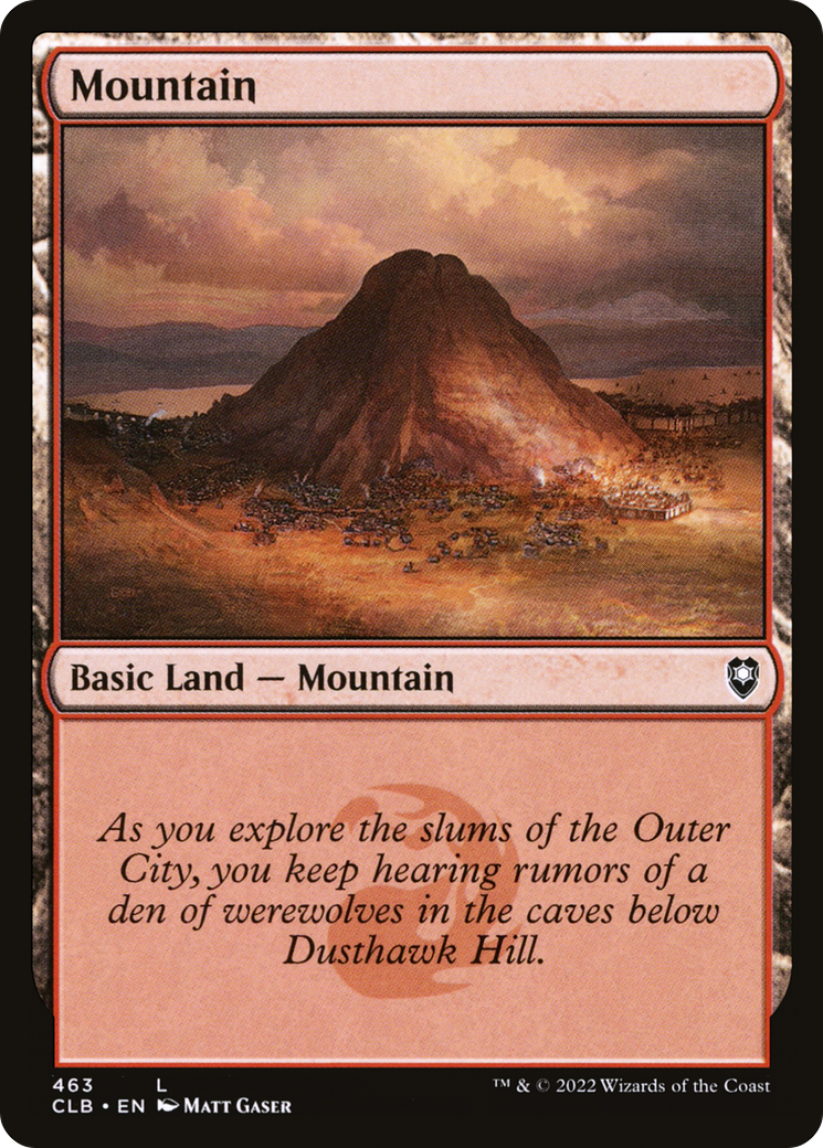 Mountain (463) (CLB-463) - Commander Legends: Battle for Baldur's Gate Foil