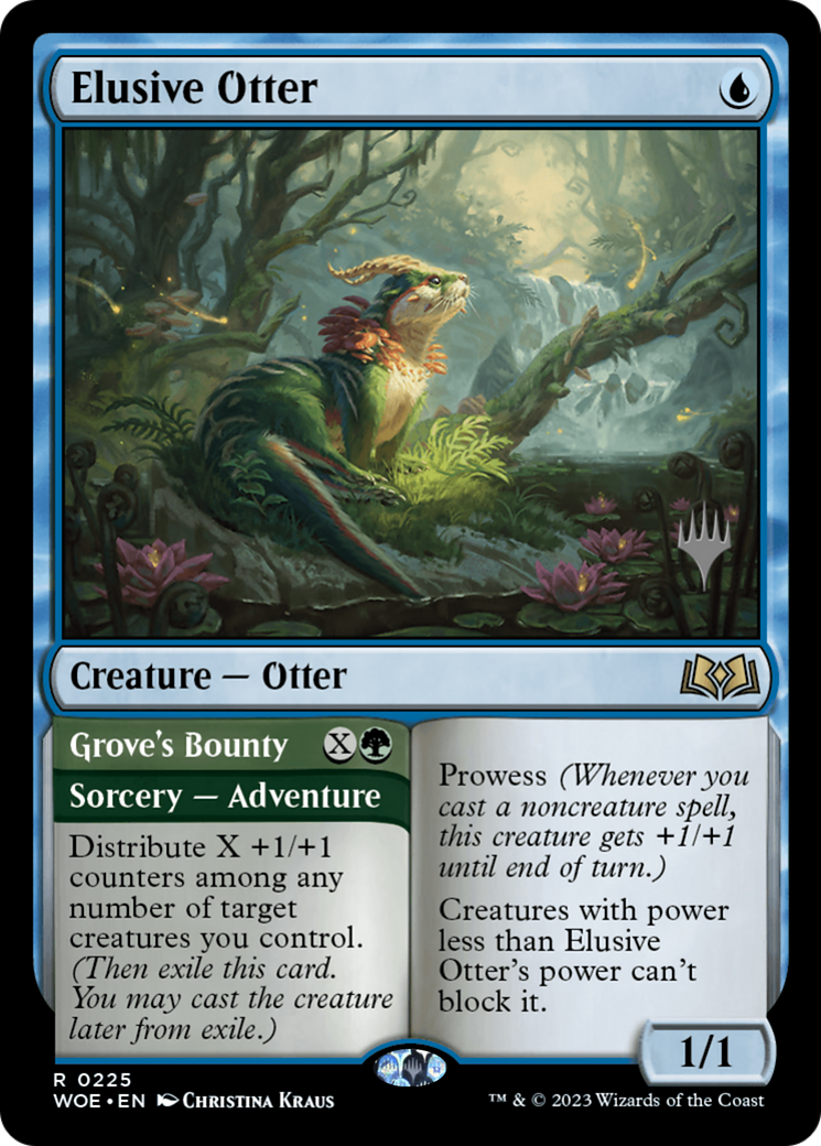 Elusive Otter (PPWOE-225P) - Wilds of Eldraine Promos