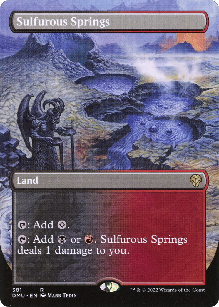 Sulfurous Springs (Borderless) (DMU-381) - Dominaria United (Borderless) Foil