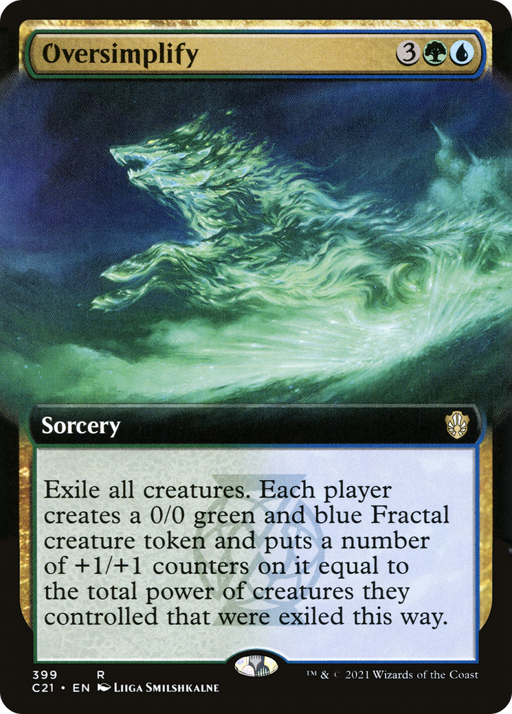 Oversimplify (Extended Art) (C21-399) - Commander 2021: (Extended Art)