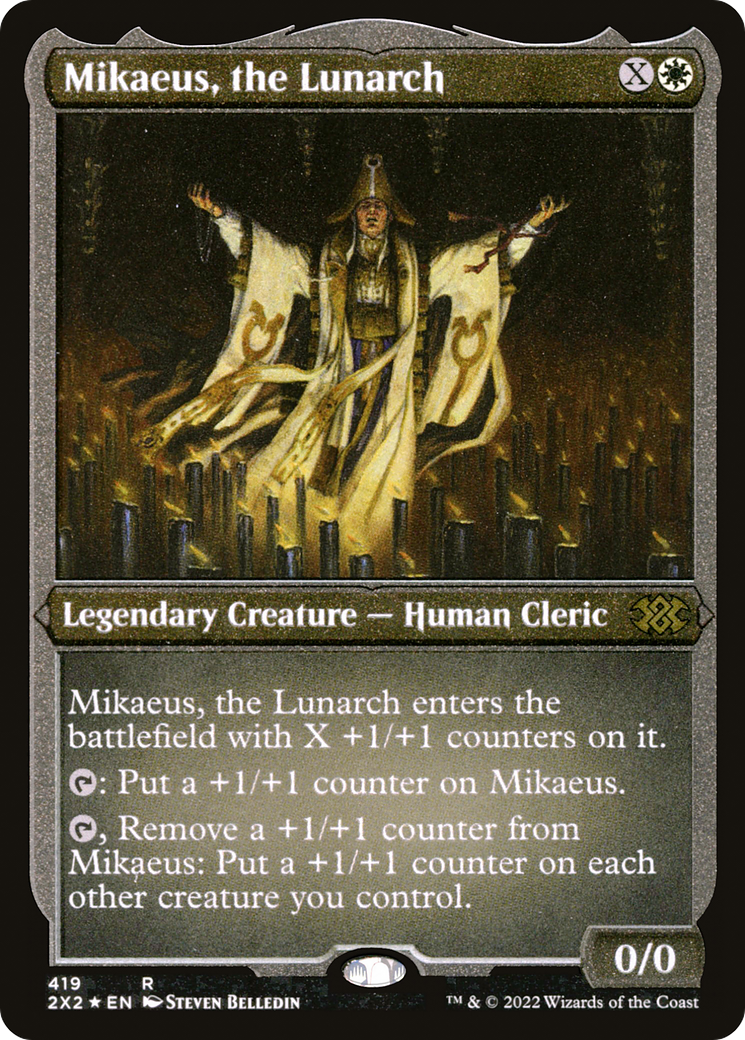 Mikaeus, the Lunarch (2X2-419) - Double Masters 2022 Foil