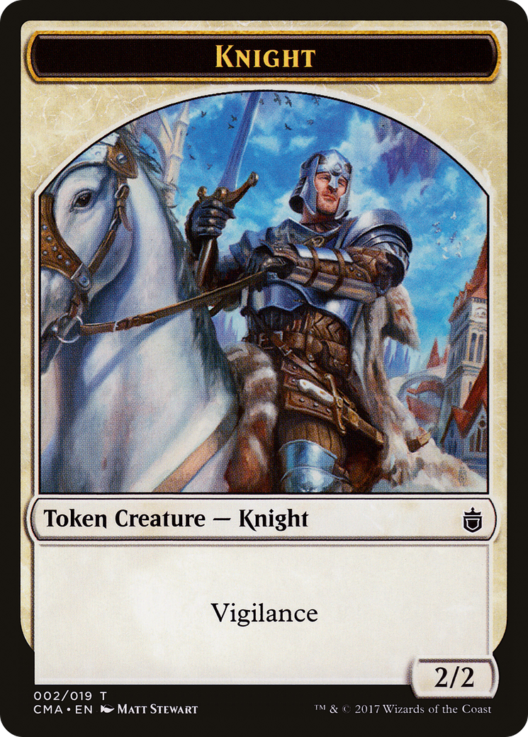 Knight Token (002) (CMA-002) - Commander Anthology Tokens