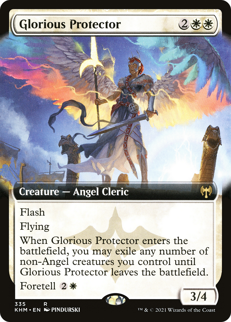 Glorious Protector (Extended Art) (KHM-335) - Kaldheim: (Extended Art)