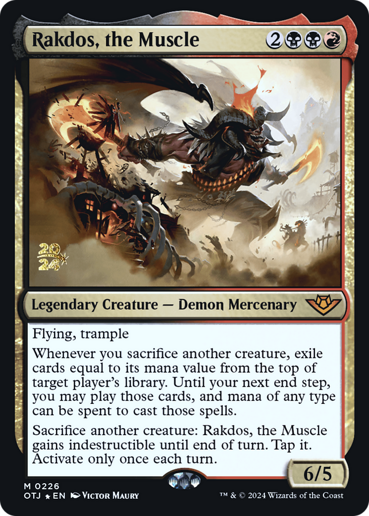 Rakdos, the Muscle (PRE-226S) - Outlaws of Thunder Junction Promos Foil