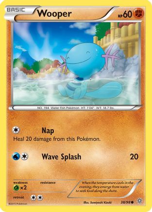Wooper 038/98 - Reverse Holofoil XY Ancient Origins - Common