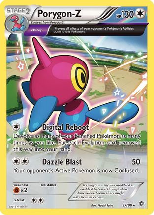Porygon 067/98 - Reverse Holofoil XY Ancient Origins - Holo Rare
