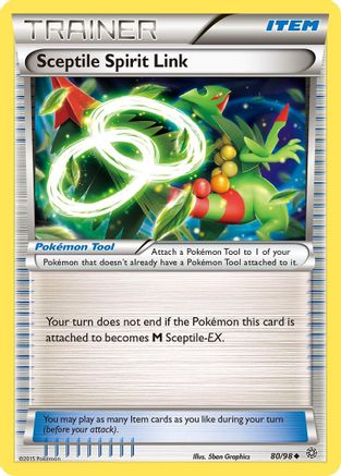 Sceptile Spirit Link 080/98 - Reverse Holofoil XY Ancient Origins - Uncommon