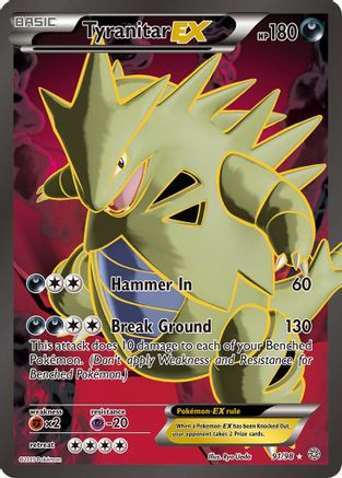 Tyranitar EX (91 Full Art) 091 - Holofoil XY Ancient Origins - Ultra Rare