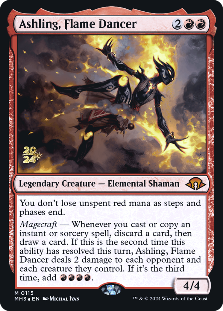Ashling, Flame Dancer (PRE-115S) - Modern Horizons 3 Promos Foil