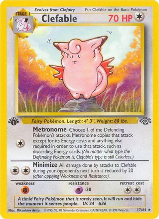 Clefable (17) 017/64 - Unlimited Jungle - Rare