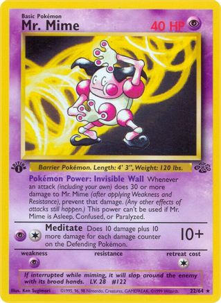 Mr. Mime (22) 022/64 - Unlimited Jungle - Rare