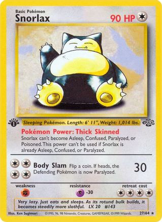 Snorlax (27) 027/64 - Unlimited Jungle - Rare