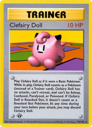 Clefairy Doll 070 - Unlimited Base Set Shadowless - Rare
