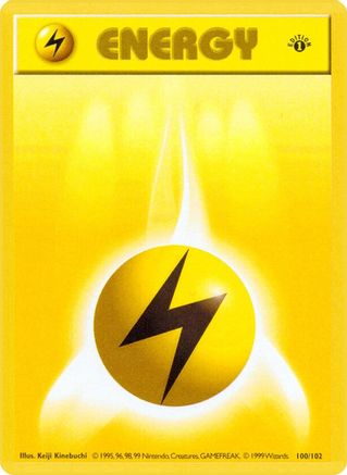 Lightning Energy 100/102 - Unlimited Base Set Shadowless - Common
