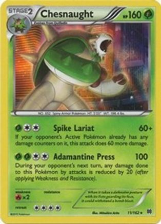 Chesnaught 011/162 - Holofoil XY BREAKthrough - Holo Rare