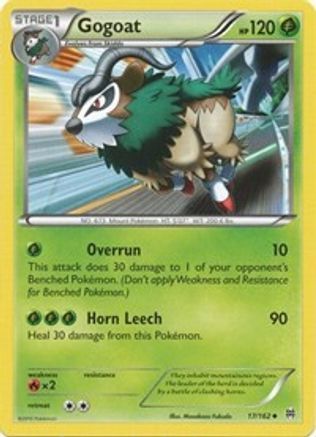Gogoat 017 - Reverse Holofoil XY BREAKthrough - Uncommon