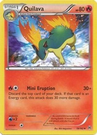 Quilava 019/162 - Reverse Holofoil XY BREAKthrough - Uncommon