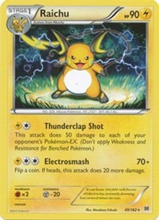 Raichu 049/162 - Reverse Holofoil XY BREAKthrough - Rare