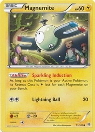 Magnemite (51) 051/162 - Reverse Holofoil XY BREAKthrough - Common