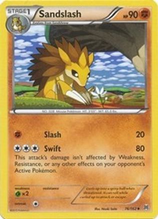 Sandslash 076/162 - Reverse Holofoil XY BREAKthrough - Uncommon