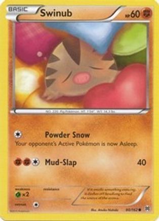 Swinub 080/162 - Reverse Holofoil XY BREAKthrough - Common
