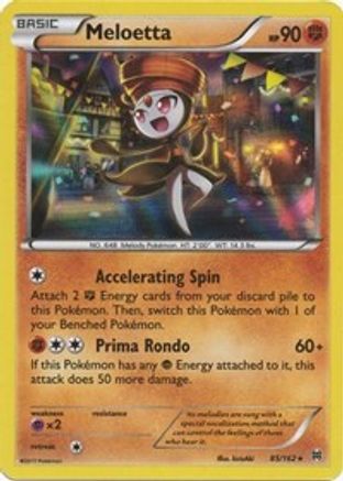 Meloetta 085/162 - Reverse Holofoil XY BREAKthrough - Holo Rare