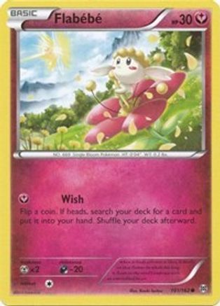 Flabebe 101/162 - Reverse Holofoil XY BREAKthrough - Common