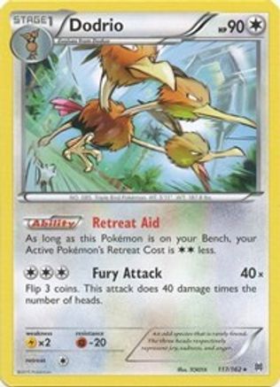 Dodrio 117/162 - Reverse Holofoil XY BREAKthrough - Rare