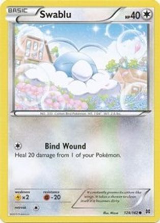 Swablu 124/162 - Reverse Holofoil XY BREAKthrough - Common