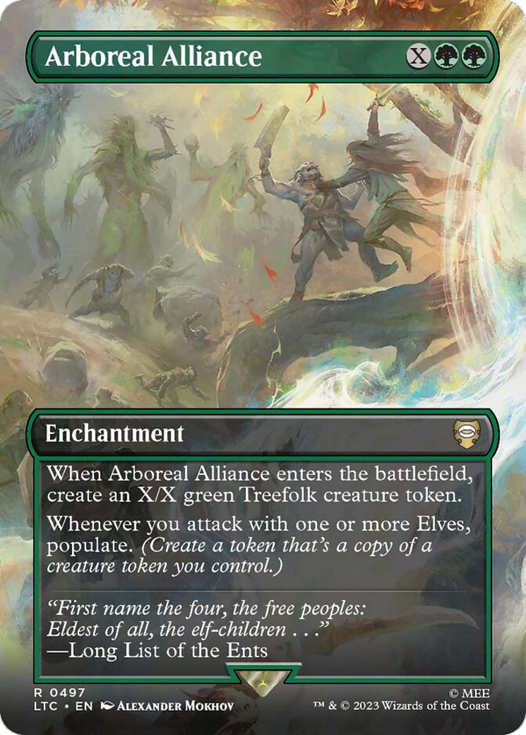 Arboreal Alliance (Borderless) (LTC-497) - Tales of Middle-earth Commander (Borderless) Foil