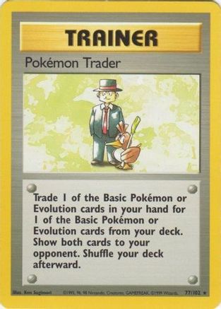 Pokemon Trader 077/102 Base Set - Rare